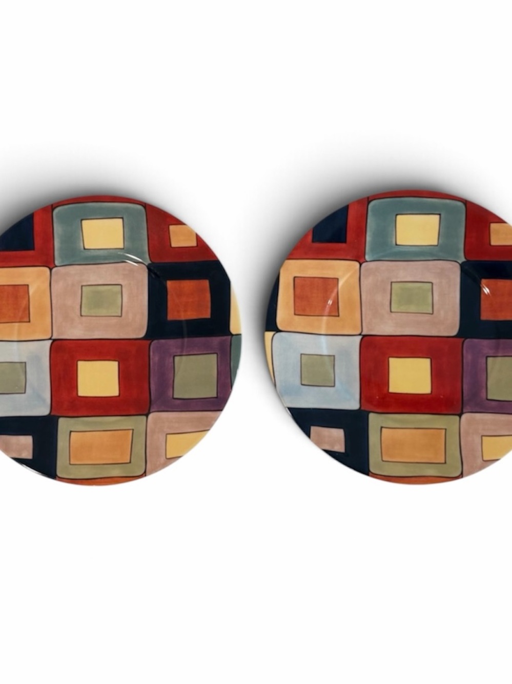 Retro Tabletops Gallery “Hendrix” Salad Plates - Set of 2